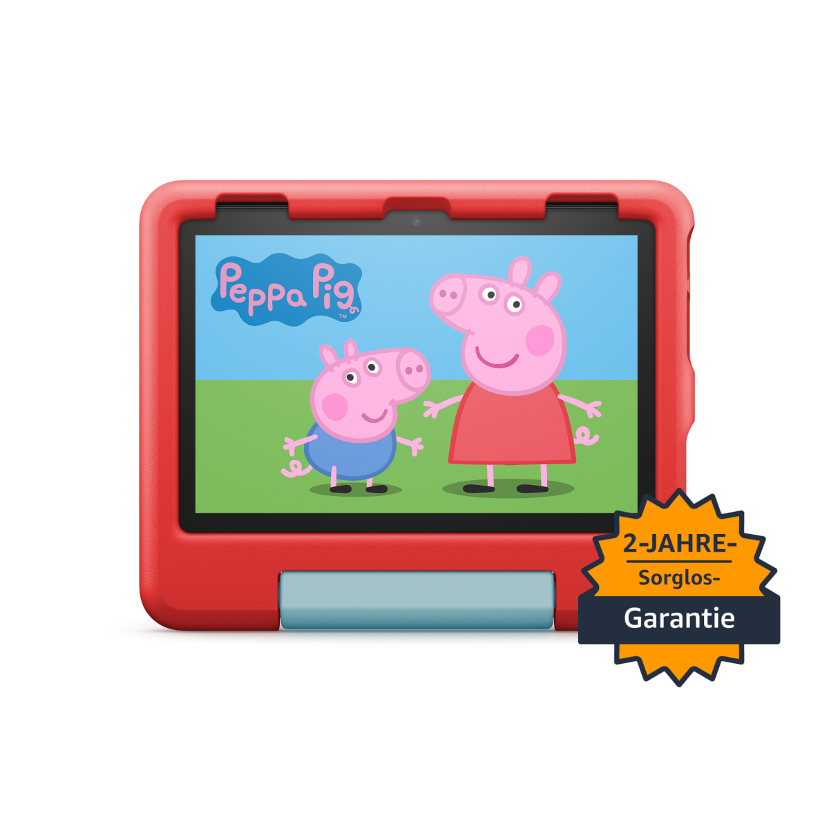 Amazon Fire HD 8 Kids-Tablet (2022), rot für Kinder von 3 bis 7 Jahre, 2 Jahre Sorglos-Garantie, kindgerechte Hülle, 8-Z...