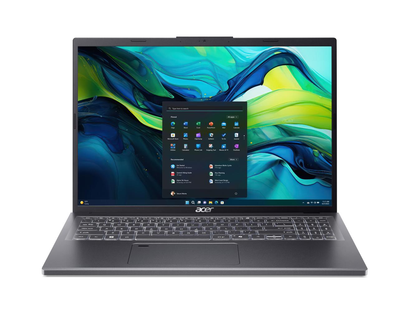 Acer Aspire 16 (A16-51GM-76E4) B-Ware 16,0" WUXGA, IPS, Intel Core 7-150U, 16GB RAM, 1TB SSD, Geforce RTX 2050, Windows ...