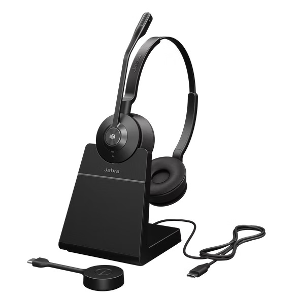Jabra Engage 55 Headset, Stereo, Kabellos, USB-C, EMEA/APAC, mit Basisstation, DECT [MS Zertifiziert]