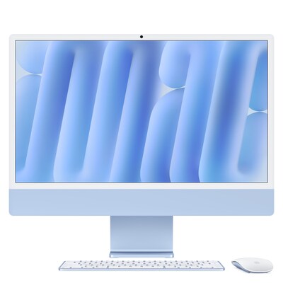 Apple iMac Blau CZ1E5-0011000 – 61cm(24‘‘) M4 8?Core CPU, 8?Core GPU, 16GB RAM, 512GB SSD, Standardglas, Magic Keyboard