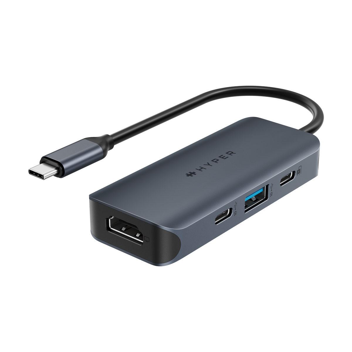 Thumbnail - Hyper HyperDrive EcoSmart Gen.2 Universal USB-C 4-in-1 Hub 100W HyperDrive EcoSmart Gen.2 Universal USB-C 4-in-1 Hub mit...