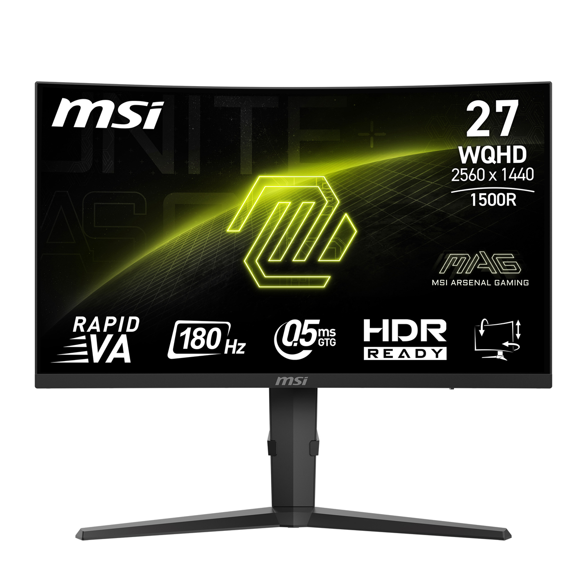 MSI MAG 275CQPFDE Gaming Monitor - QHD Cuved Panel, 180H B-Ware
