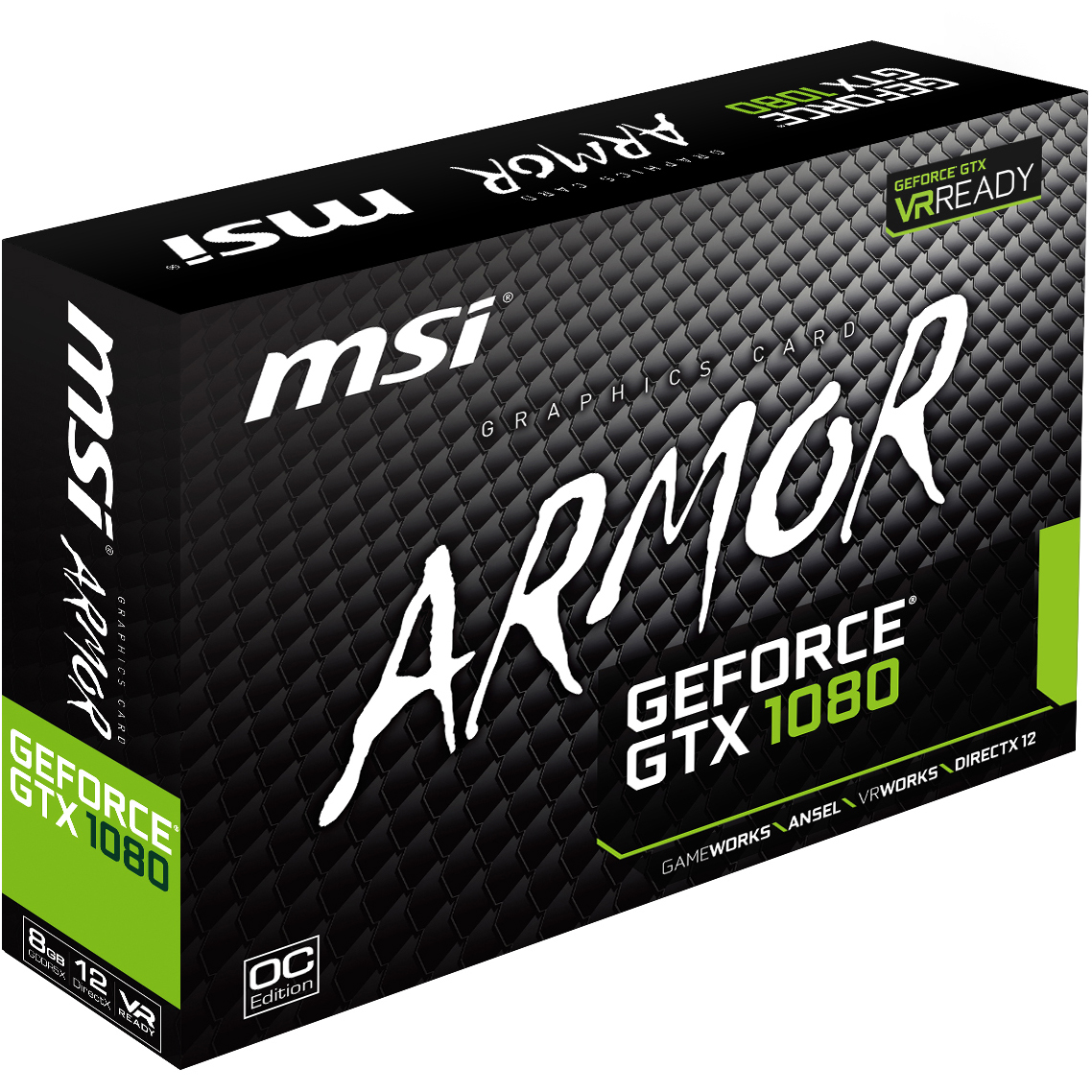 msi gtx1080armor 8G OC Msi Nvidia Gtx1080 Armor 8G Oc Graphics