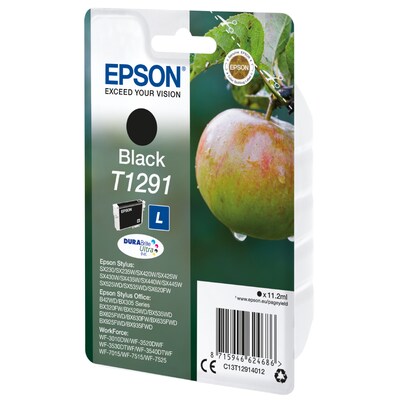 Epson T1291 Tintenpatrone Schwarz DURABrite Ultra Ink Für Kompatibilität, siehe Artikel-Beschreibung
