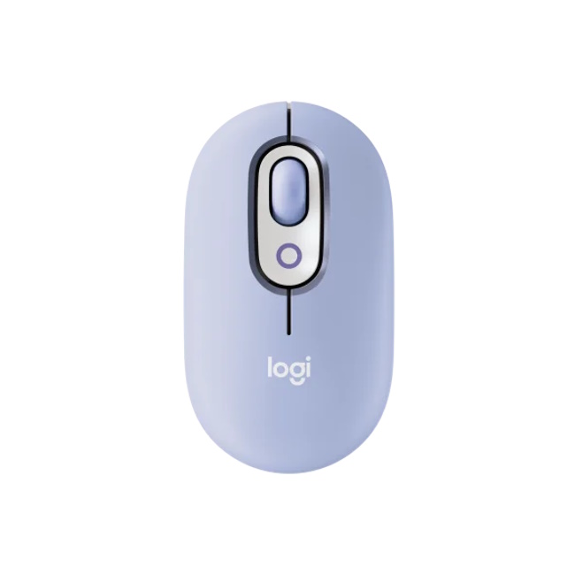 Logitech POP Mouse with emoji - Lilac 3 Easy-Switch-Kanäle, 4 Tasten, Unterstützt Logi Options+