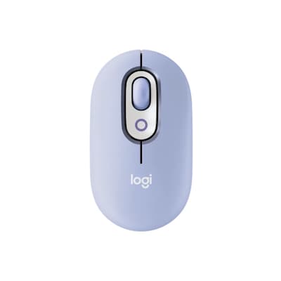 Logitech POP Mouse with emoji - Lilac 3 Easy-Switch-Kanäle, 4 Tasten, Unterstützt Logi Options+