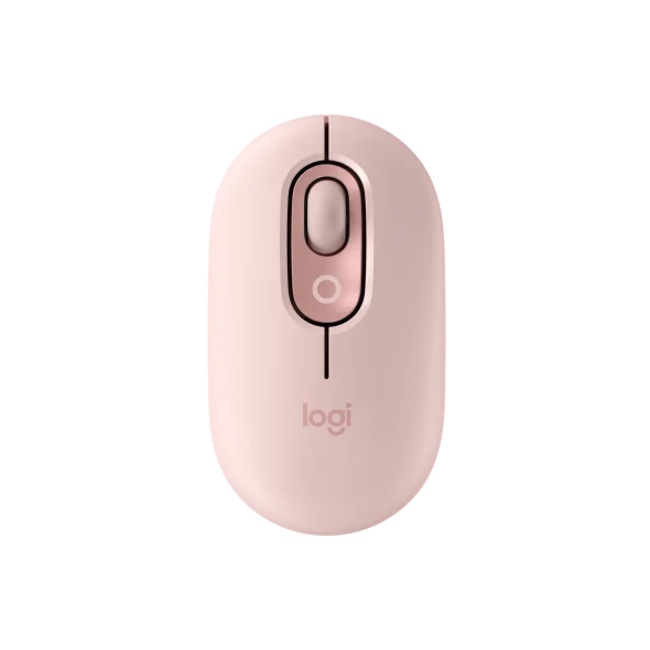 Logitech POP Mouse with emoji - ROSA 3 Easy-Switch-Kanäle, 4 Tasten, Unterstützt Logi Options+