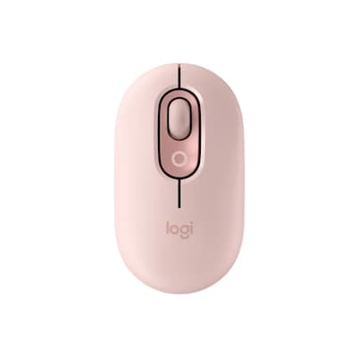Logitech POP Mouse with emoji - ROSA 3 Easy-Switch-Kanäle, 4 Tasten, Unterstützt Logi Options+