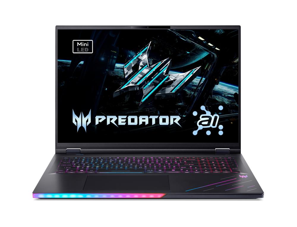 Acer Predator Helios 18 AI (PH18-73-98E0) Gaming 18" WQXGA, MiniLED, 250Hz, Intel Ultra 9-275HX, 128GB RAM, 2TB SSD, GeForce RTX5080, Windows 11 Pro