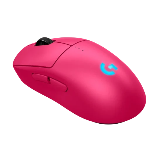 Logitech Gaming PRO 2 Lightspeed Gaming Maus kabellose LIGHTSPEED Gaming Maus, beidhändig nutzbar, pink