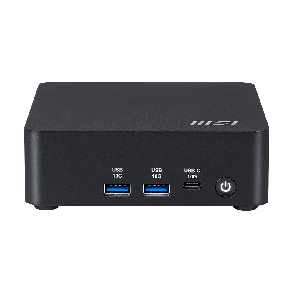 MSI Barebone Cubi NUC AI 1UMG-019BEU Intel Core Ultra 5 125H, Intel Grafik, 2x DDR5 SO-DIMM, 2x M.2, WIFI6E, BT 5.3, oOS