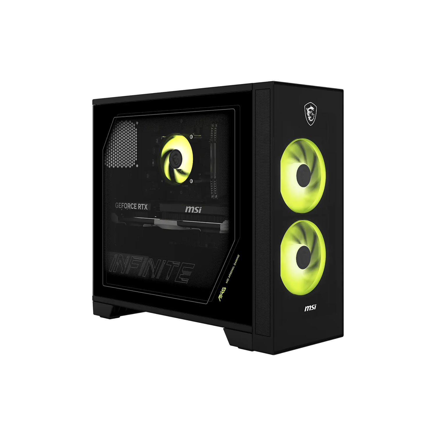MSI MAG Infinite Z 8B 9NVMR5-052AT AMD Ryzen 5 9600X, 16GB DDR5 RAM, 1TB M.2 SSD, GeForce RTX 5060 Ti, Windows 11 Home PC Produkt Bild 4