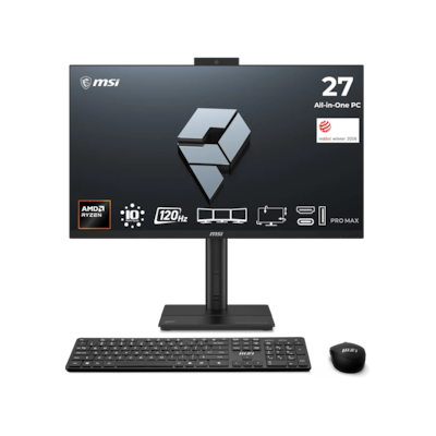 MSI PRO MAX 27P Z 8MG-016DE All-in-One PC 27" (68,6cm) FHD Display, AMD Ryzen 7 255, 16GB DDR5 RAM, 512GB M.2 SSD, AMD Grafik, Wi-Fi 6E, Bluetooth 5.3