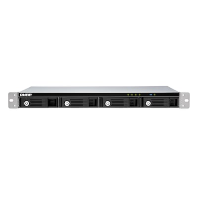 QNAP TR-004U Speicherlaufwerksgehäuse HDD / SSD-Gehäuse Schwarz, Grau 2.5/3.5"