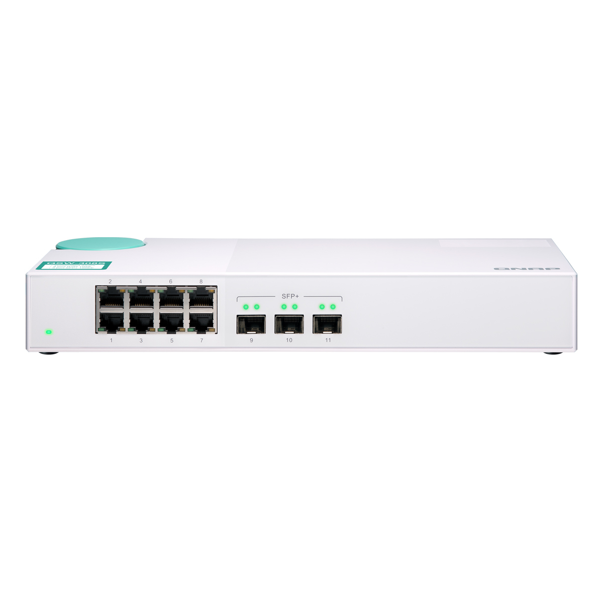QNAP Systems QSW-308S (10GbE Unmanaged Switch, 8x RJ45, 3x SFP+)