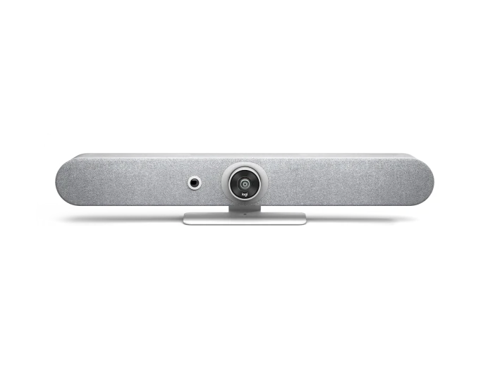 Logitech Videokonferenzsystem Rally Bar Mini, Weiß Bis zu 4k Auflösung, KI-Sucher, MS Teams und Zoom Zertifiziert
