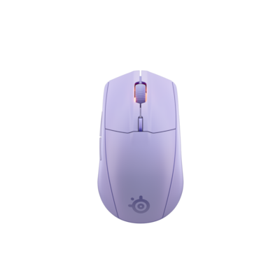Steelseries Rival 3 Wireless Gen 2 Gaming Maus kabellose Maus mit 2,4GHz und Bluetooth und 18K DPI, lavendel