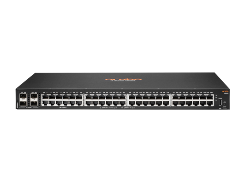 Thumbnail - HPE Aruba Networking CX6000 52-Port Switch (R8N86A) [48x Gigabit LAN, 4x SFP]