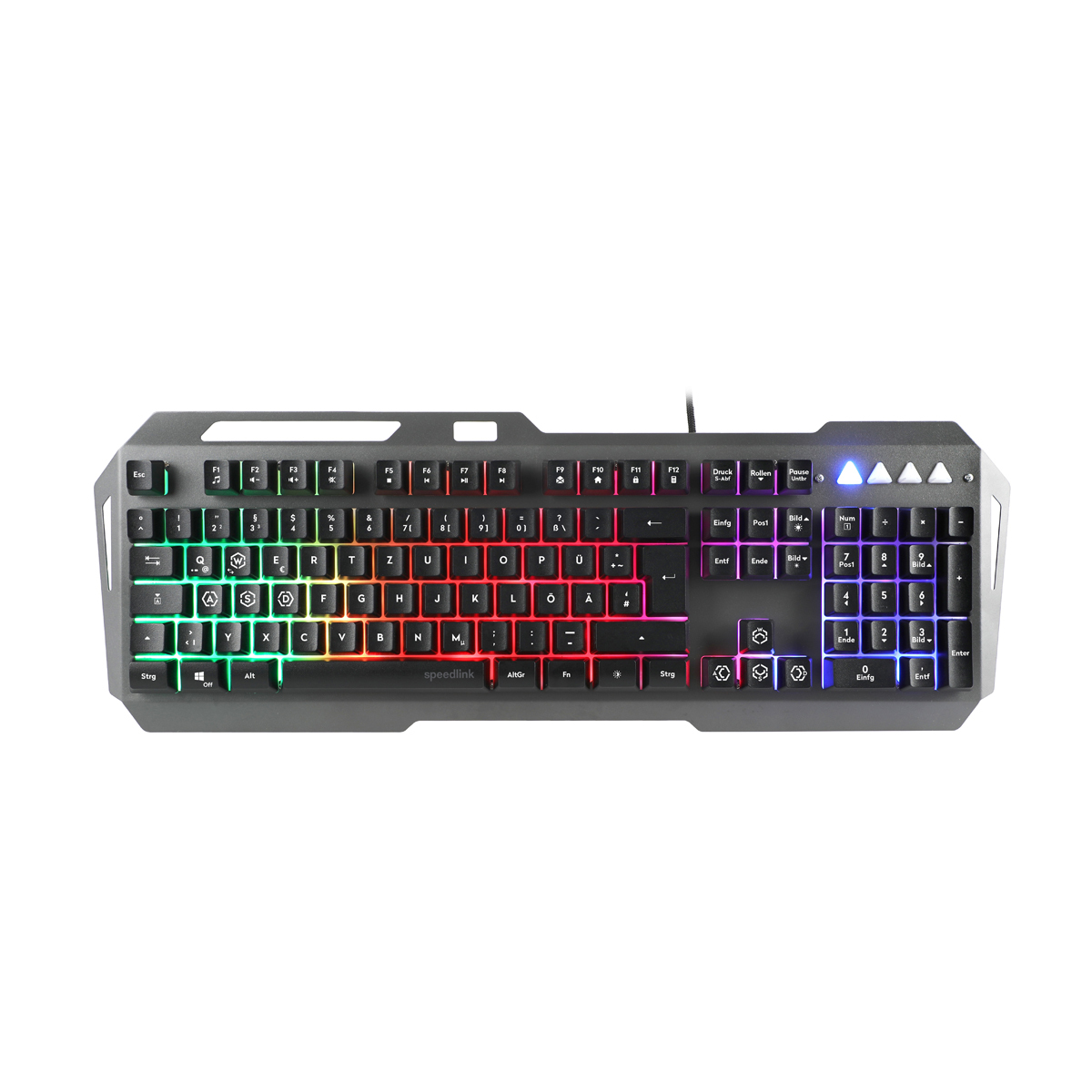 Speedlink LUNERA Metal Rainbow Gaming Keyboard, 5 Modi, schwarz Tastaturen Produkt Bild 2