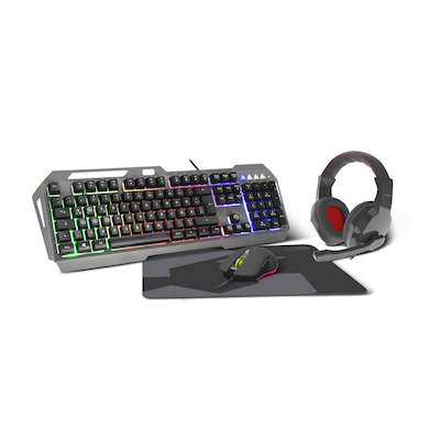 Thumbnail - Speedlink LUNERA 4in1 Illuminated Gaming Set, Maus, Tastatur, Mauspad und Headset, schwarz