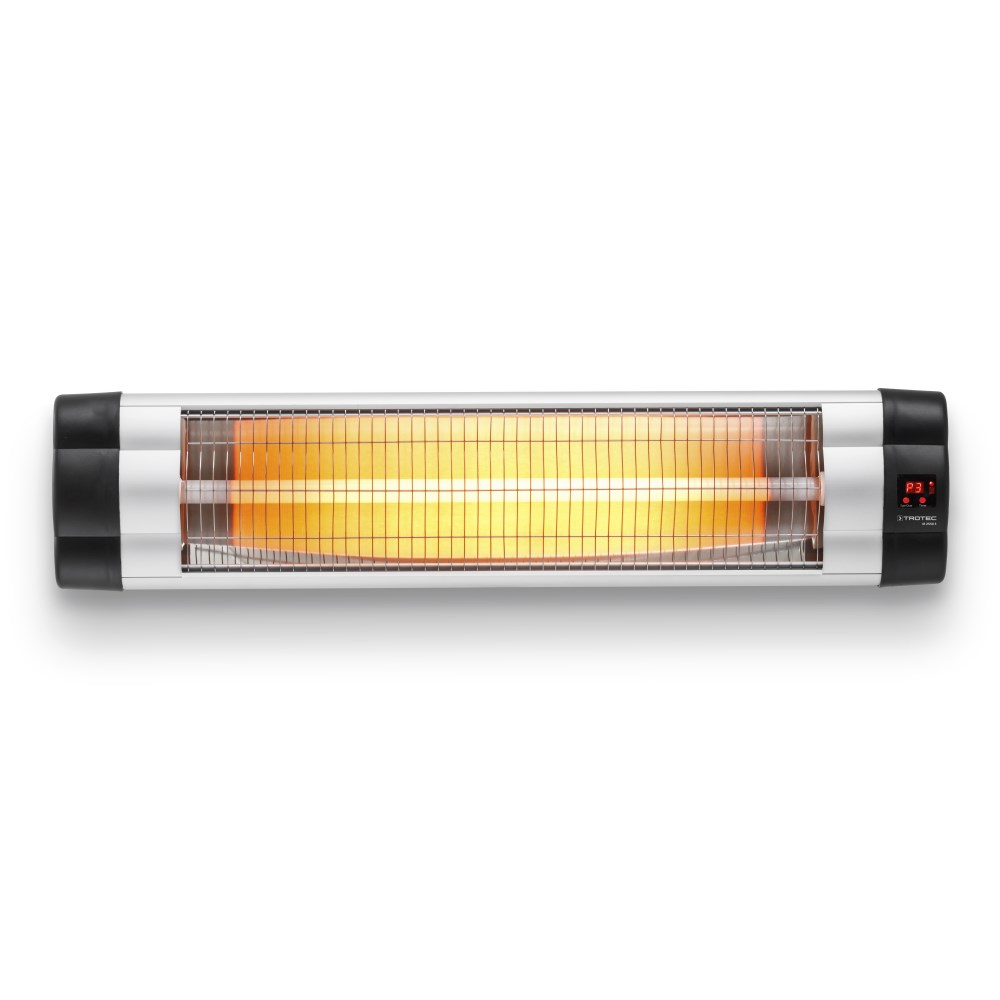 TROTEC Infrarot Deckenheizstrahler IR 2000 C | 1000/2000 W, IP55, Mit LED-Spots & Fernbedienung | Für Terrasse & Innenbereich