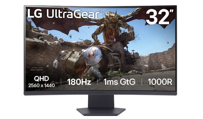 LG UltraGear 32GS60QX-B Gaming Monitor - QHD Display, 18 B-Ware