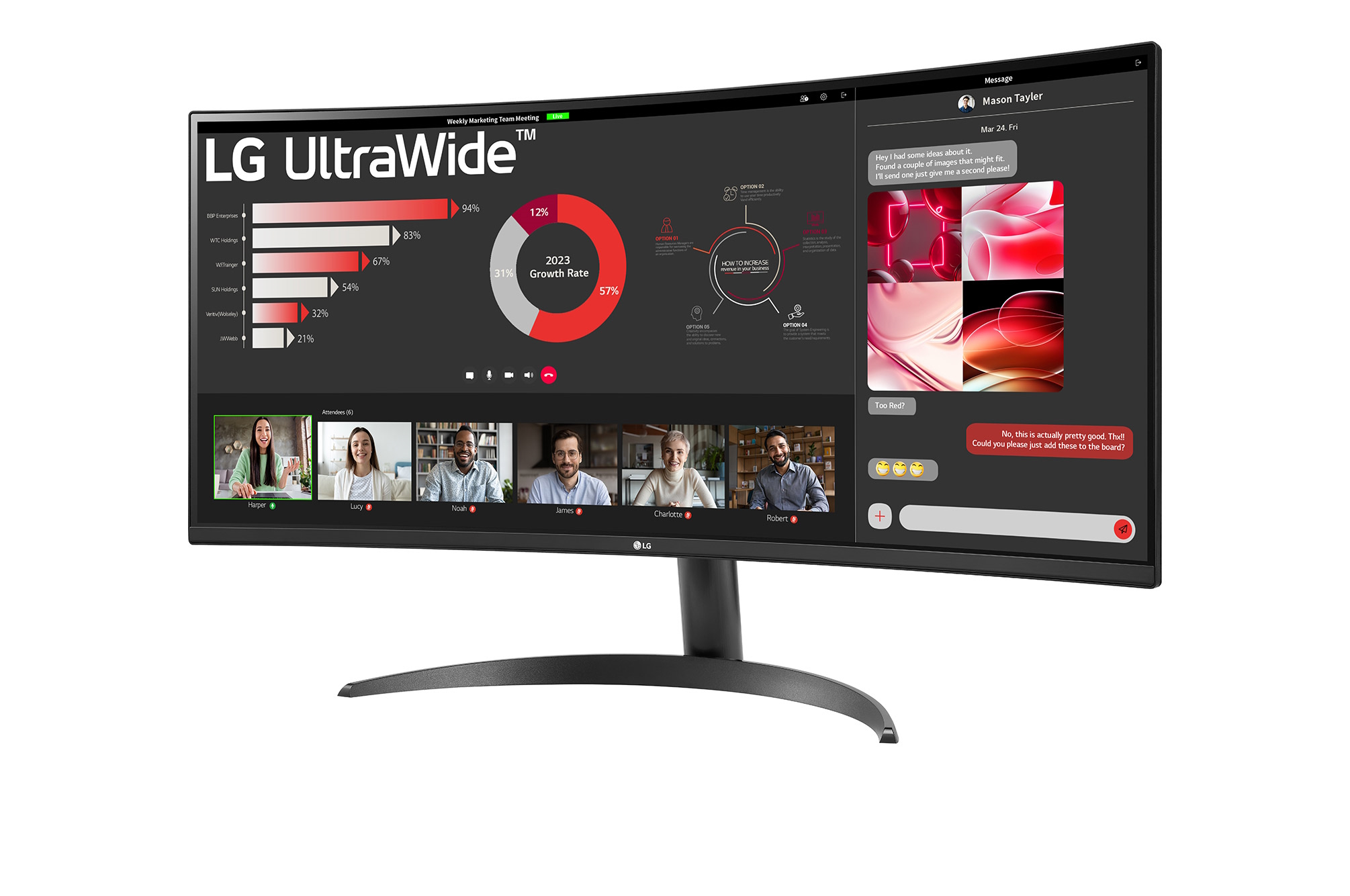 LG 34WR50QK-B Office Monitor - UWQHD B-Ware 100HZ Displays Produkt Bild 3