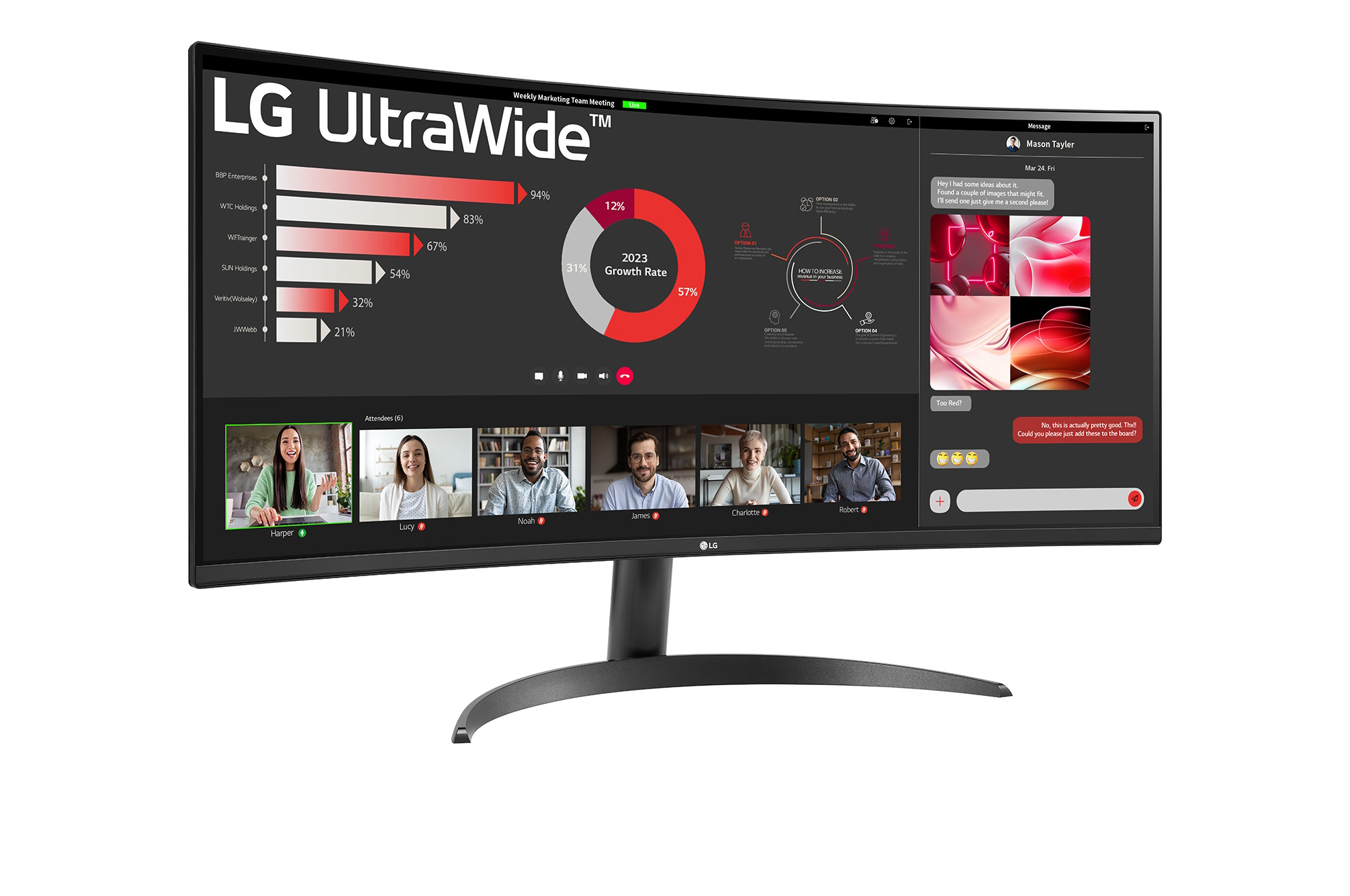LG 34WR50QK-B Office Monitor - UWQHD B-Ware 100HZ Displays Produkt Bild 2