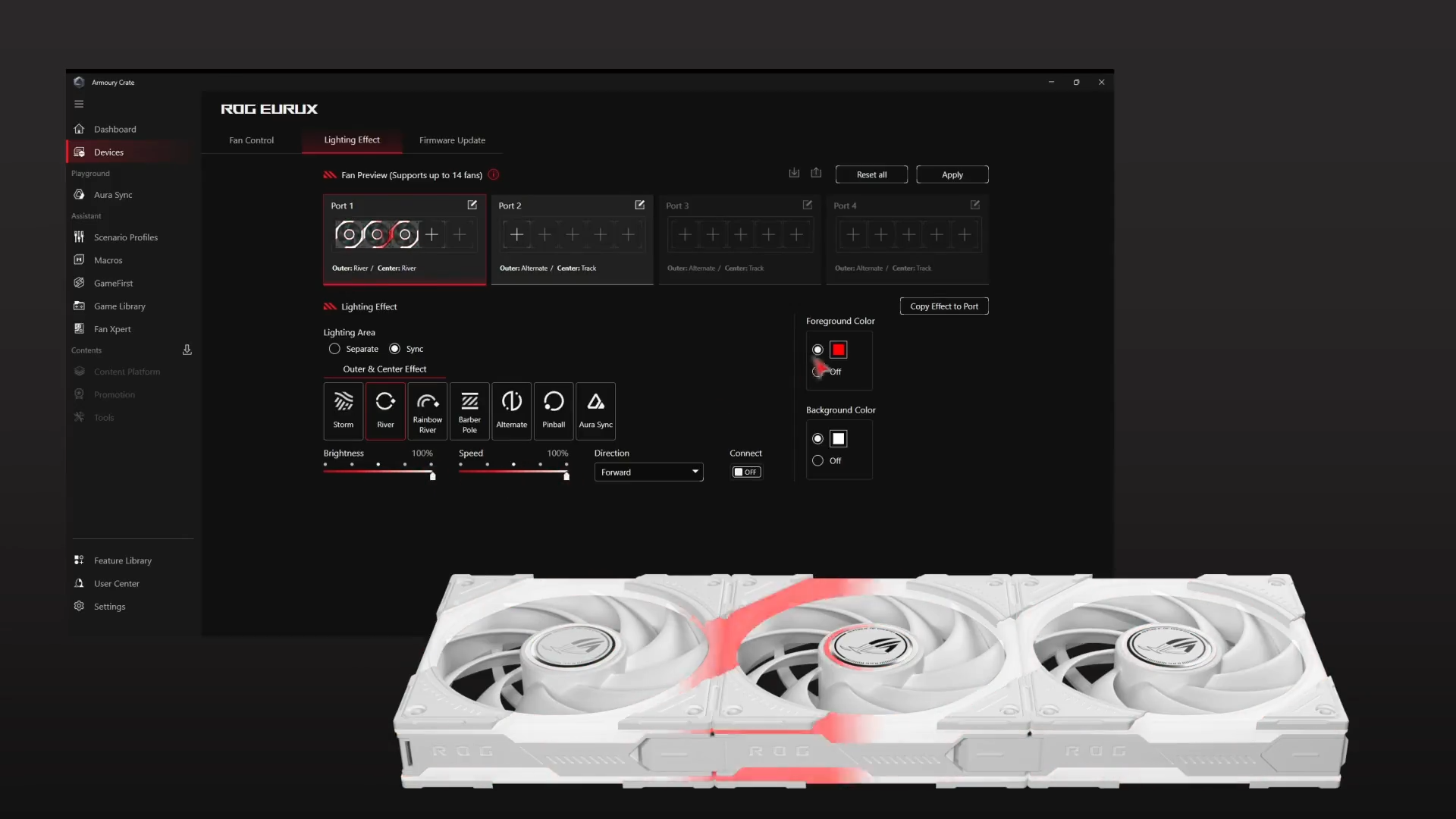 ASUS ROG Eurux GR120 ARGB White 3er-Pack | Gehäuselüfter_5