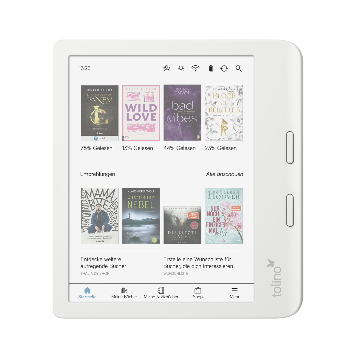 Tolino vision color weiß E-Book Reader