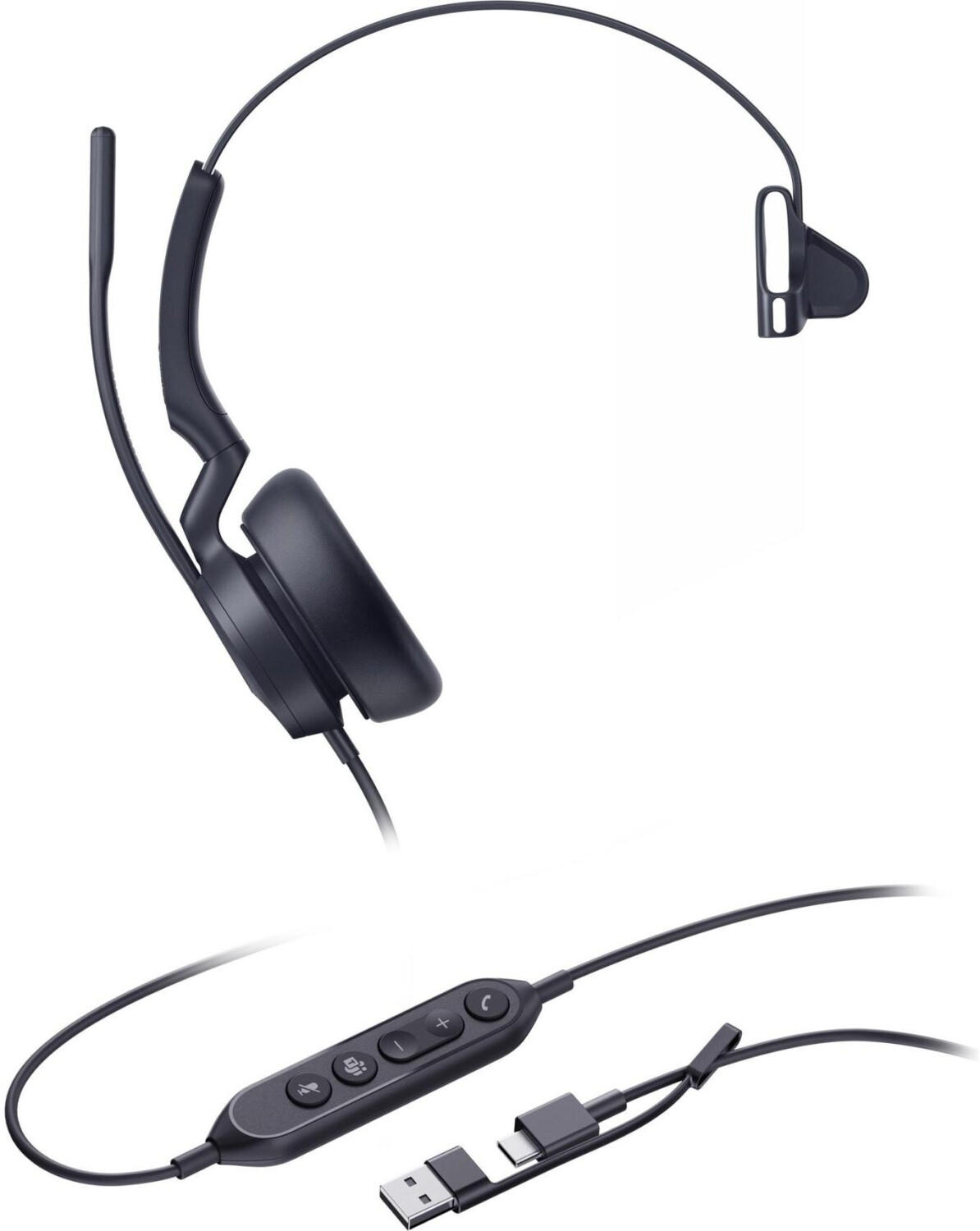 Yealink Headset UH46 Mono USB-C/A Headset Produkt Bild 2